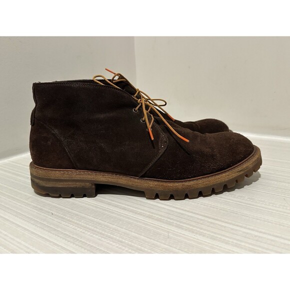 Barney’s New York Brown Suede Chukka Boots St Moritz Sole Made In Italy Size 9.5 main image 5